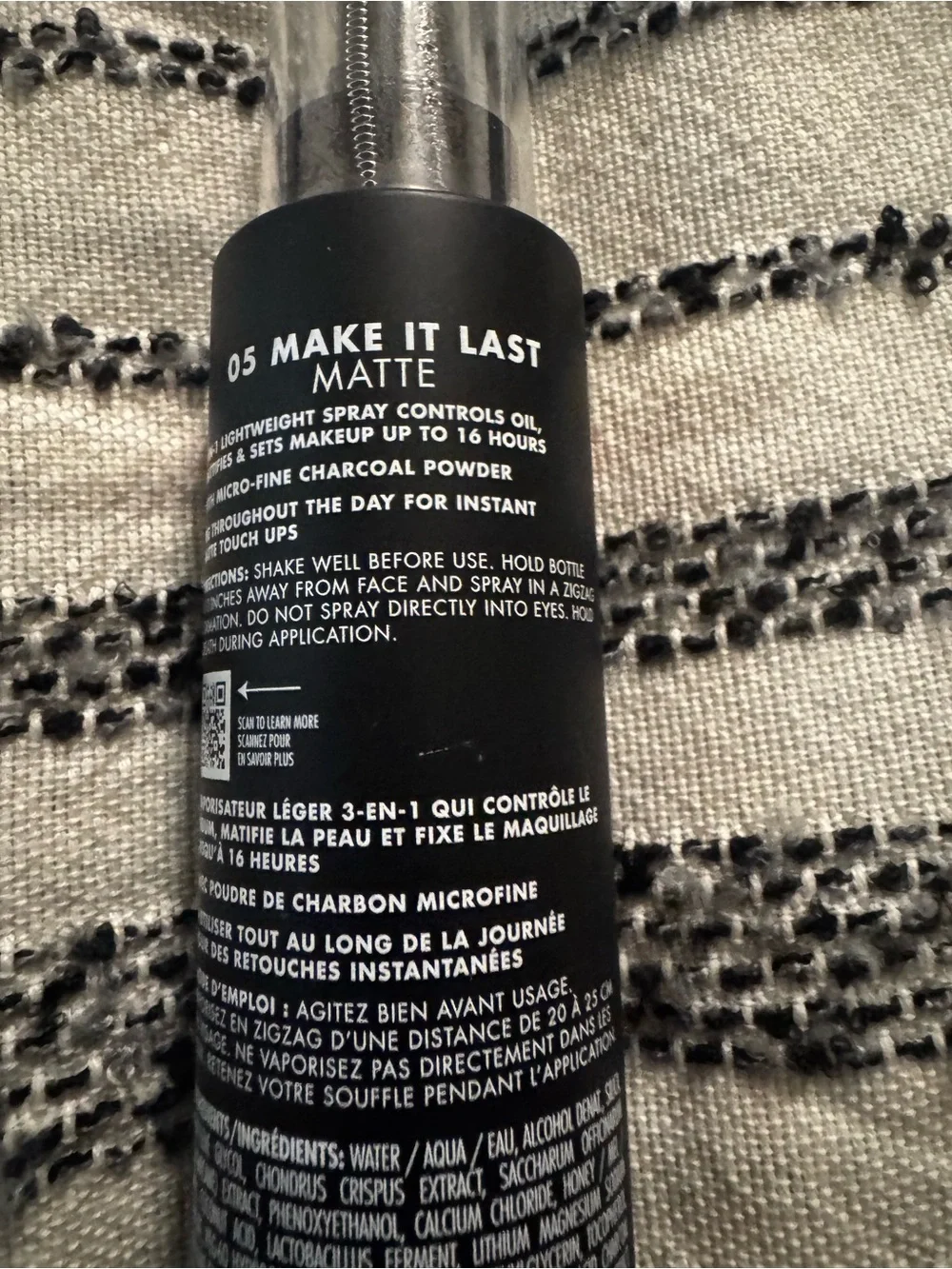 Milani Make It Last Matte Setting Spray in Black Bottle